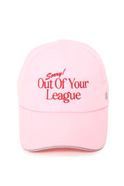 Sorry! Out of Your League Embroidery - MIA Reflective Sandwich Brim Ponytail Cap